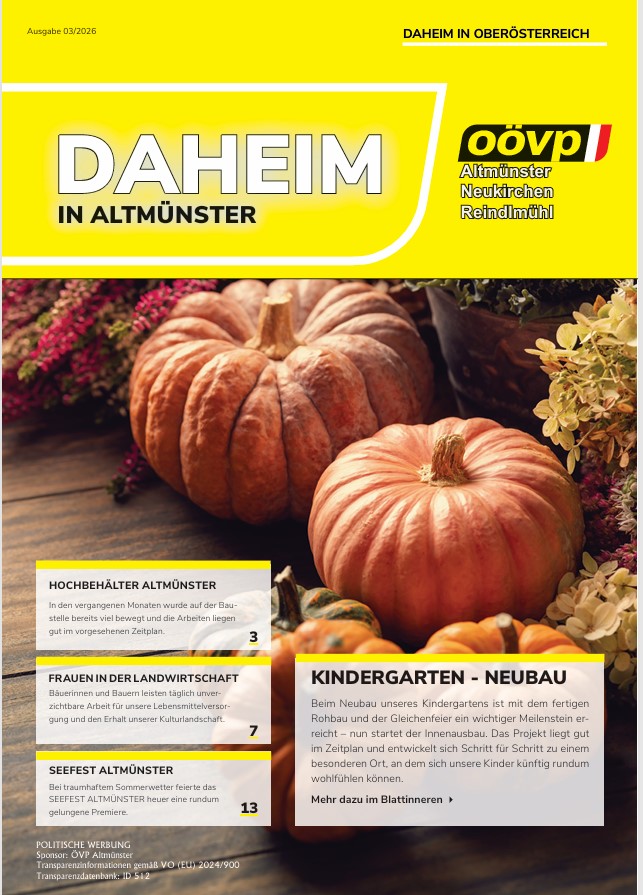 ÖVP Zeitung Altmünster Ausgabe 03/2026